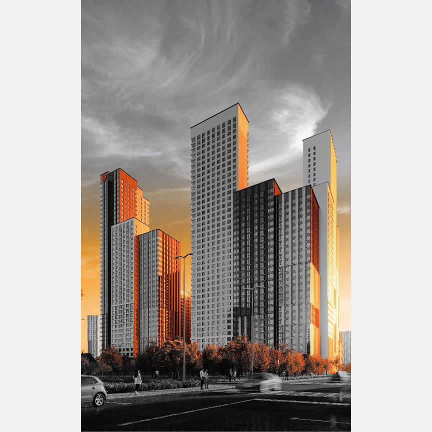 2-к. квартира, 77,2 м², 4/44 эт.