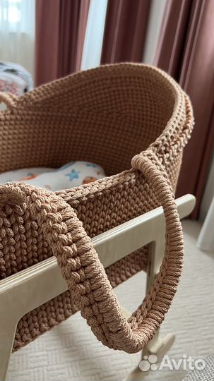 Люлька колыбель вязаная