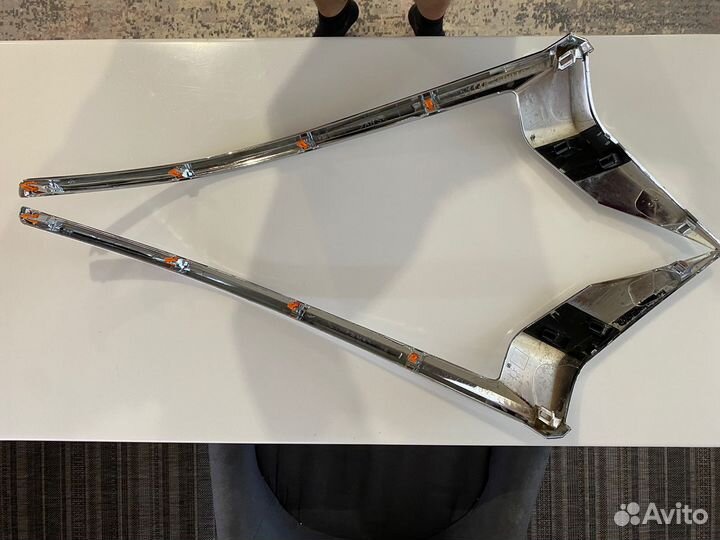 Ресницы молдинг накладки фар Toyota LC Prado 150