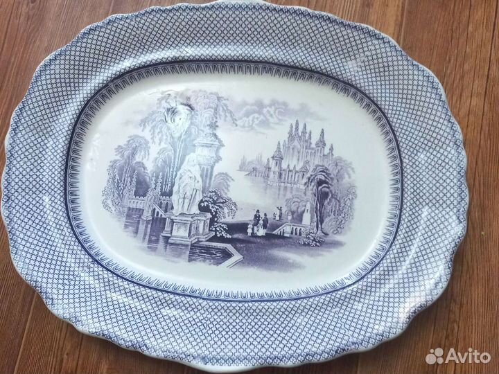 Старинное блюдо patent антикварное