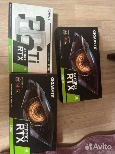Видеокарта RTX 3060 ti gigabyte/palit