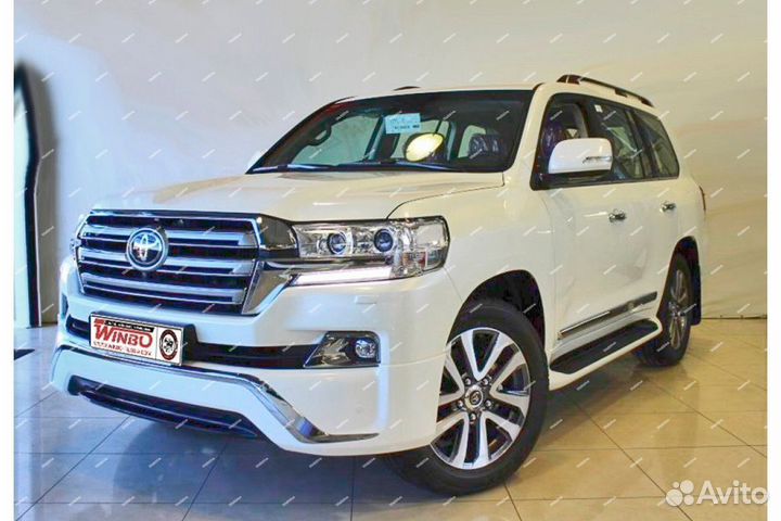 Губа Executive Toyota Land Cruiser 200 белый перл