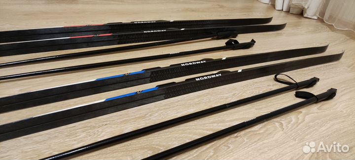 Комплект лыжный Nordway NNN 160см /лыжи+палки