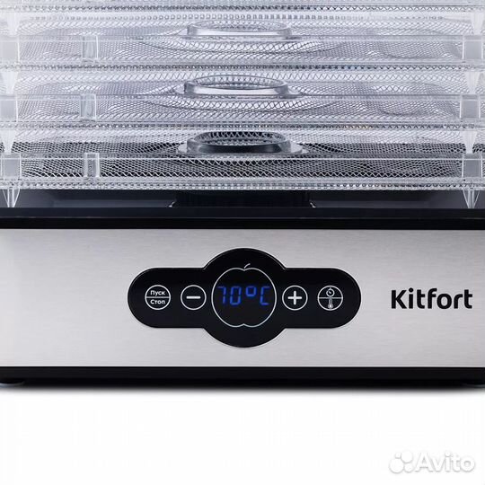 Сушилка для овощей и фруктов Kitfort KT-1914, черн