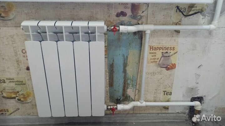 Замена, монтаж радиаторов отопления