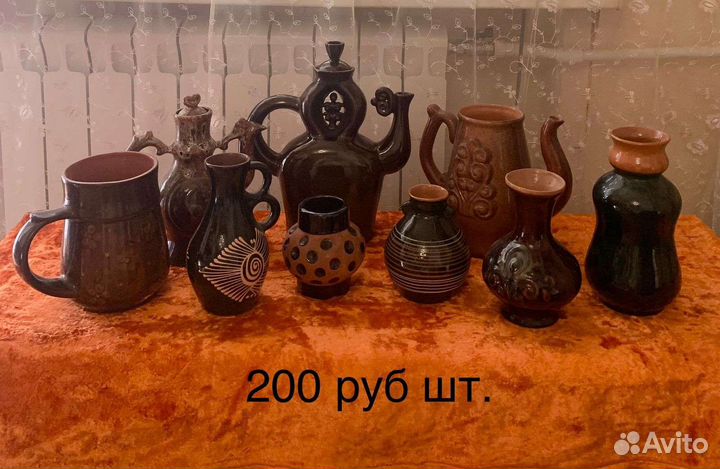 Посуда СССР из серванта разная