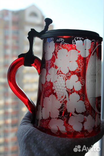 Старинная пивная кружка. 19 век. Германия.egermann