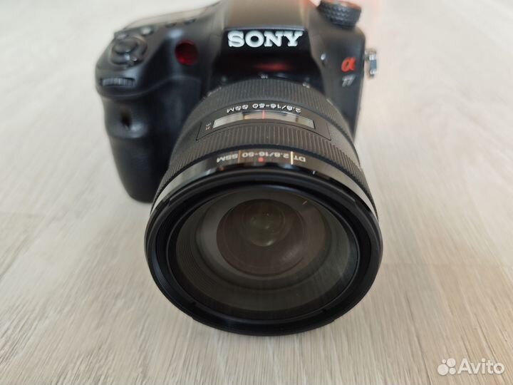 Фотоаппарат sony a77 с объективом 16-50 f2. 8