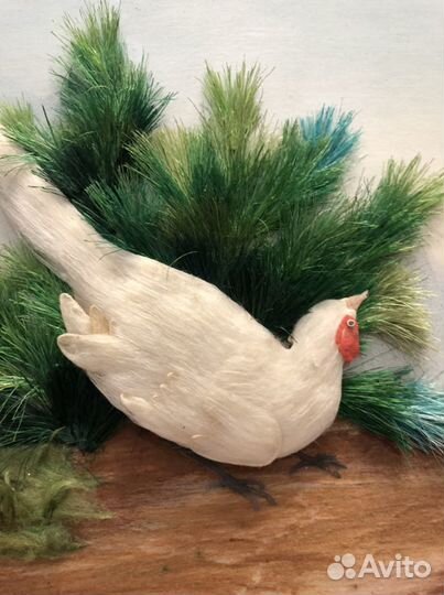 Картина « Птичка»кндр Антиквариат