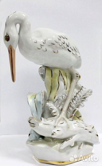 Статуэтка. Цапля. Дулево 1966 год