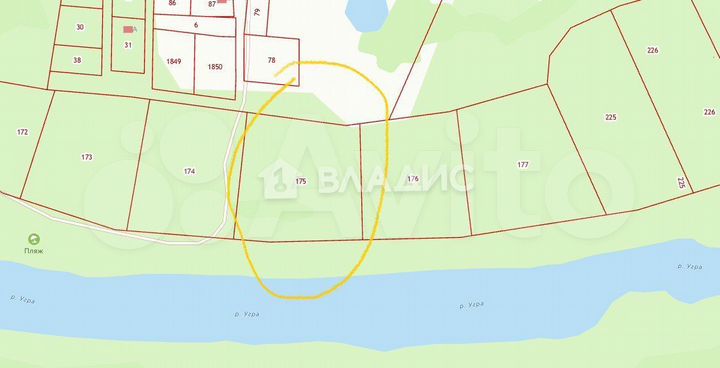 Участок 1,64 га (СНТ, ДНП)