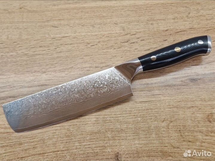 Кухонные ножи, дамаск (набор 8 штук)
