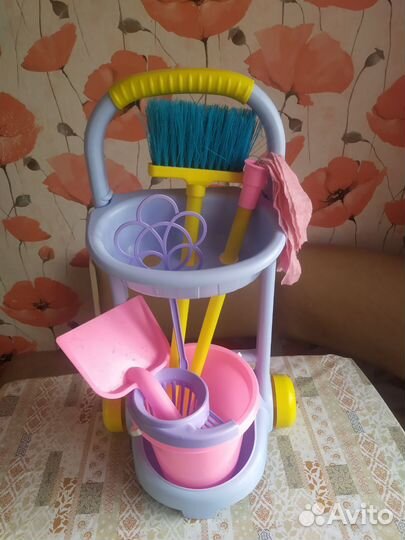 Тележка для клининга игрушечная