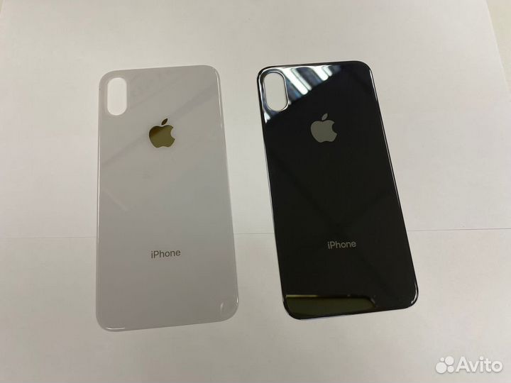 Задняя крышка iPhone X white, black оригинал
