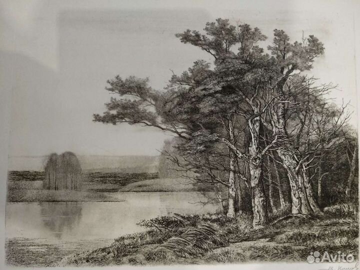 Офорт заслуженного художника РФ Нилова В, графика