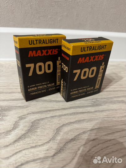 Велокамера Maxxis Ultralight 700x23/32C. FV 60mm