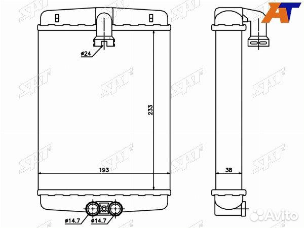 Радиатор отопителя салона mercedes E-class W210 95-02