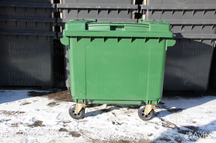 Евроконтейнер для мусора 660л Ч7582