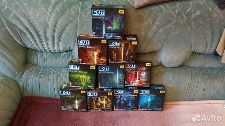 Настольная игра квест exit 10шт
