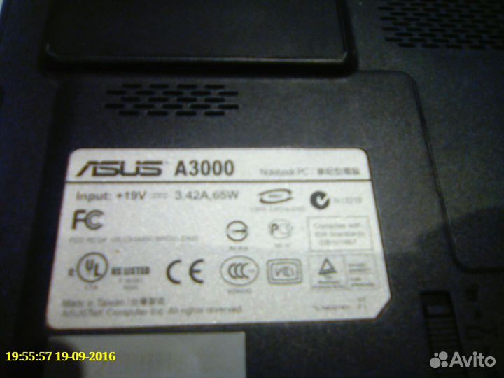 Продам Asus A3000
