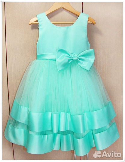 Пышное нарядное платье для девочки 86 см
