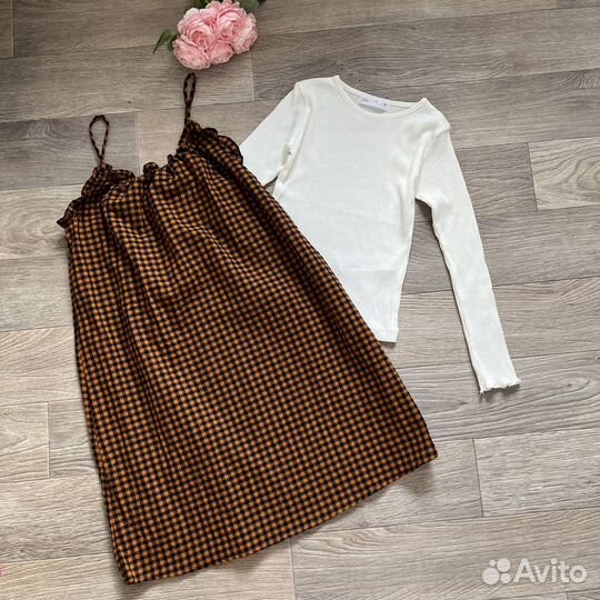 Новый сарафан с водолазкой Zara, 134см, 140см