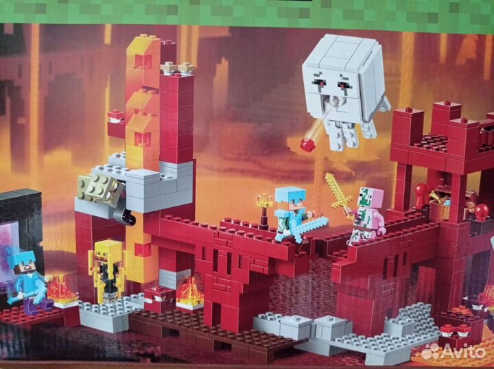 Майнкрафт Bela 10393 Крепость Нижнего Мира