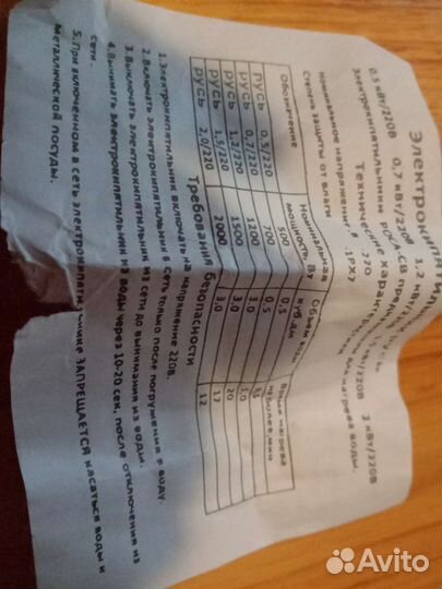 Электрокипятильник 1,5 кВт/220