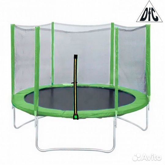 Батут DFC trampoline fitness 14FT-TR-LG с сеткой