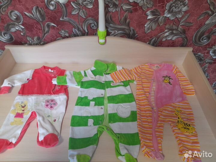 Вещи для девочки от 0 до 6 месяцев