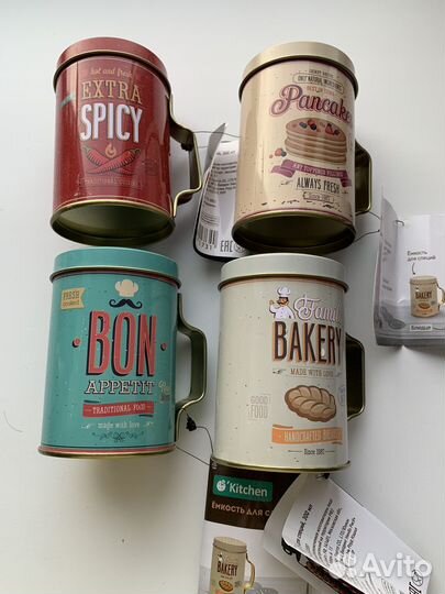 Банки для специй 4 шт