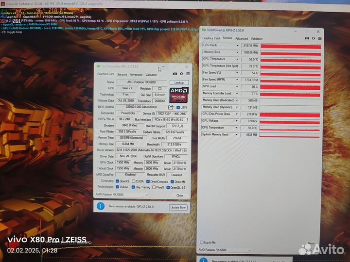 RX 6800 16 Gb RedDragon