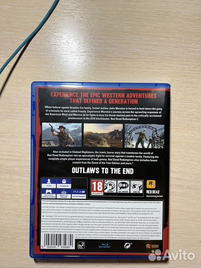 Red dead redemption 1 ps4 диск