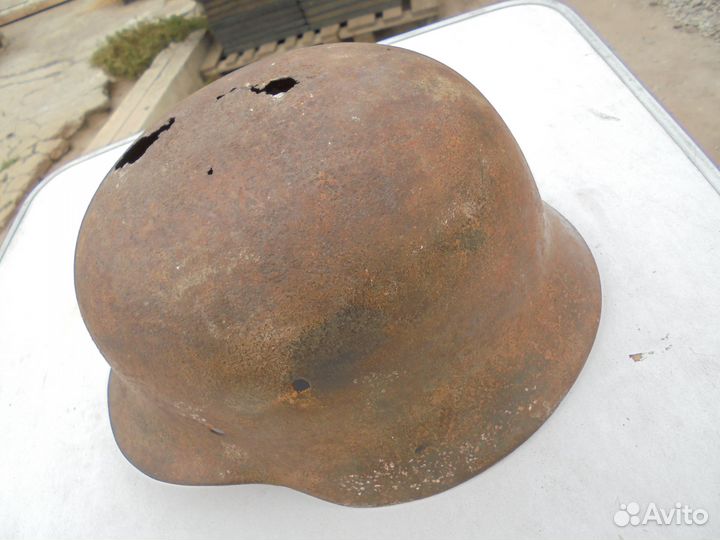 Каска немецкая. Шомпол гибкий от Маузера. ВОВ. Ори