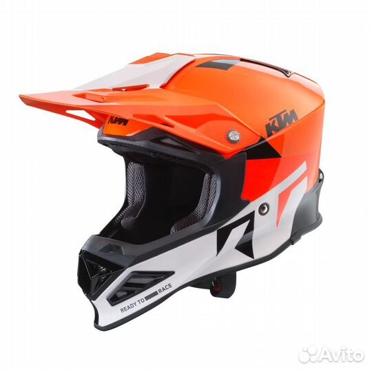 Шлем KTM dynamic-FX helmet, бело-оранжевый, L
