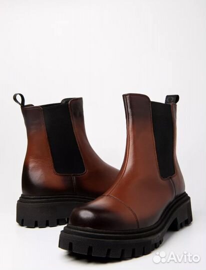 Ботинки челси женские натуральная кожа