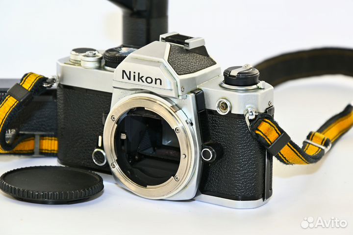 Nikon FM Японский фотоаппарат + Nikon MD12