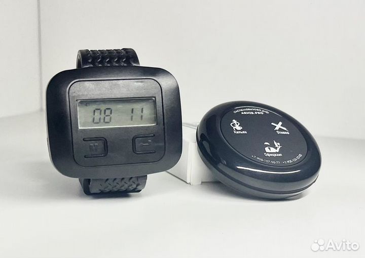 Комплект: часы официанта, кнопка вызова официанта