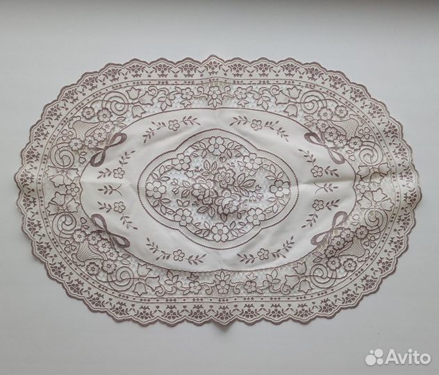 Салфетка сервировочная пвх овальная ажурная новая