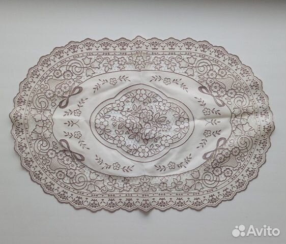 Салфетка сервировочная пвх овальная ажурная новая