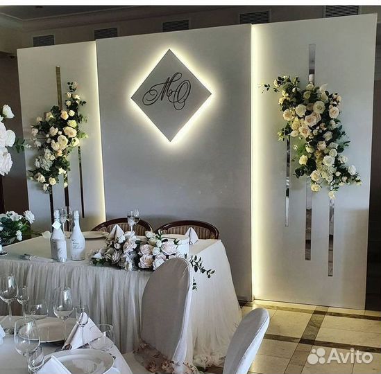 Оформление свадьбы, президиум, фотозона