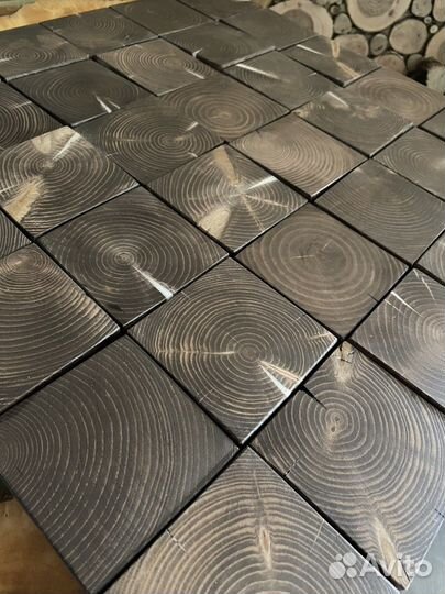 Панно на стену брус сосны