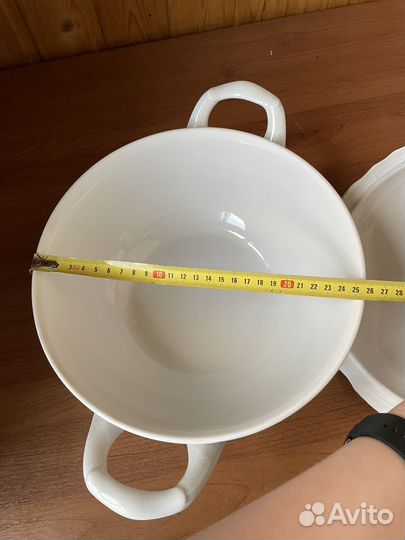 Фарфоровые супница и ваза СССР