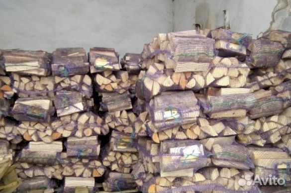 Дрова в сетках