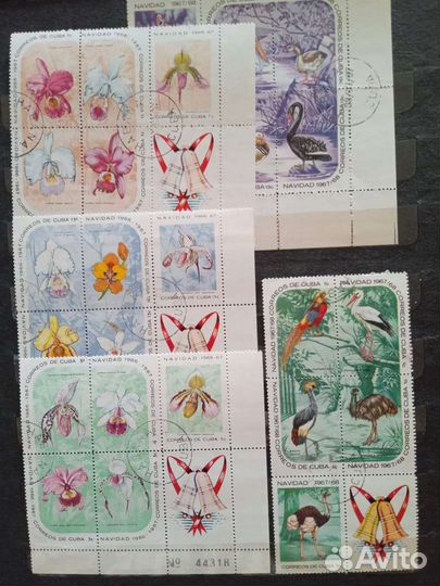 Почтовые марки Куба, Венгрия, Болгария, и др