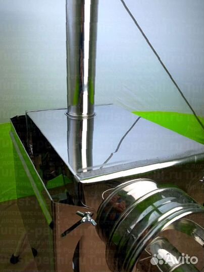 Походная печь Малая на 15 л. c экранами с трех сто