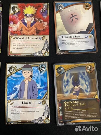 Карточки наруто