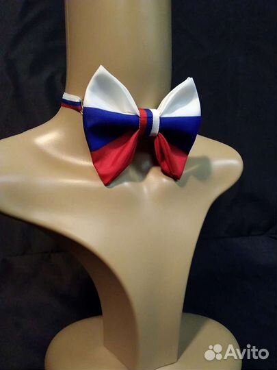 Галстук бабочка триколор
