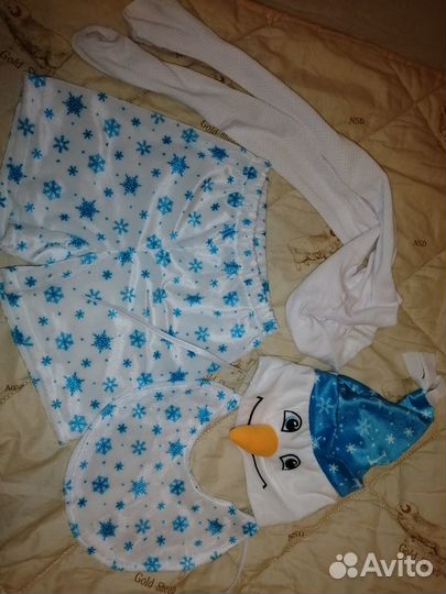 Костюм снеговика для мальчика 116-122