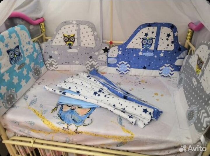 Бортики и фэнс бортики в кроватку